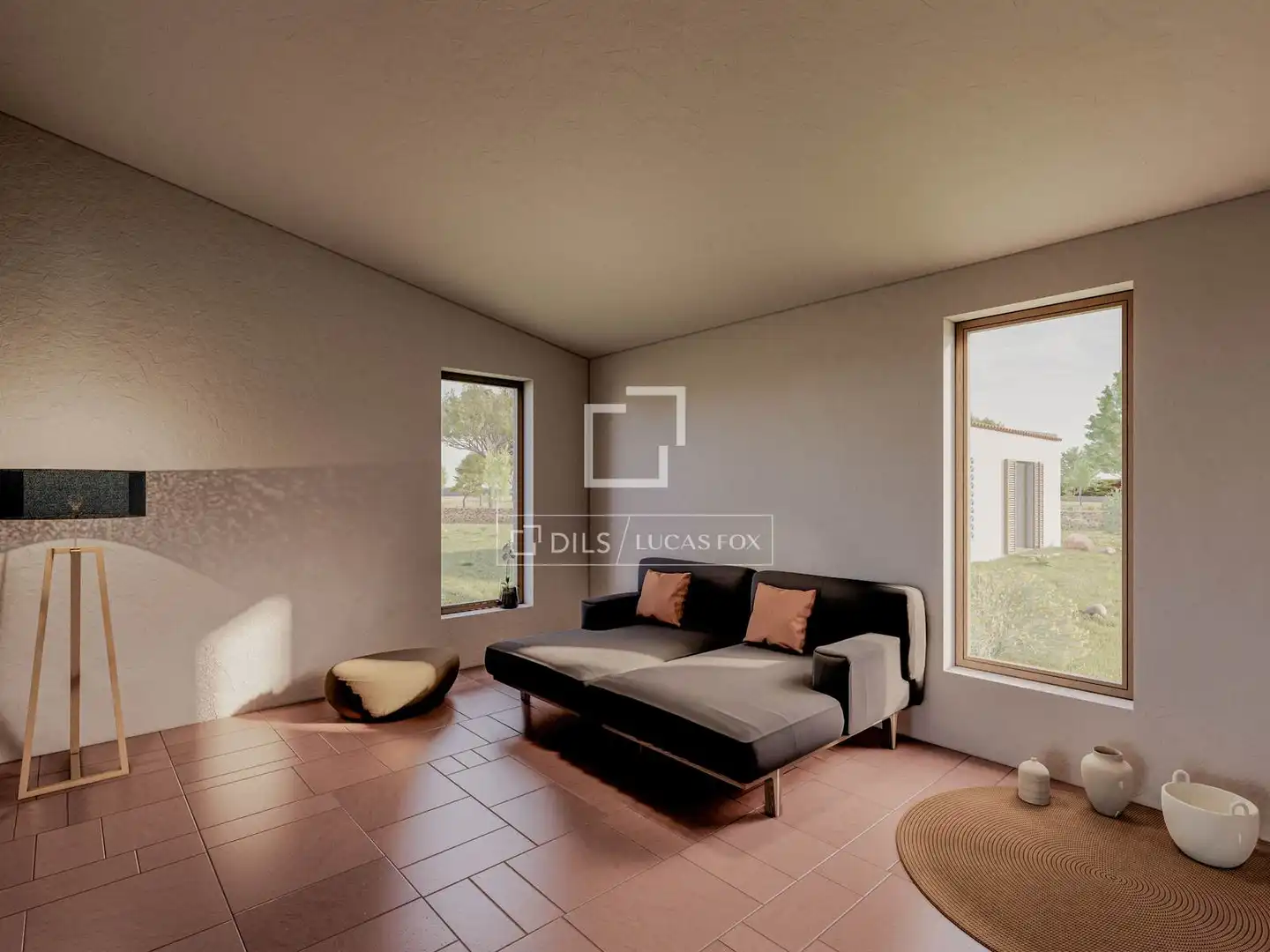 Wohnzimmer von Grundstücke zum Verkauf in Ses Salines