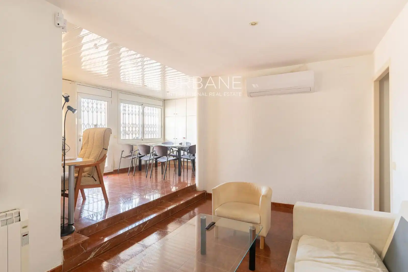 Sala de estar de Ático en venta en Barcelona con Aire acondicionado, Calefacción y Terraza