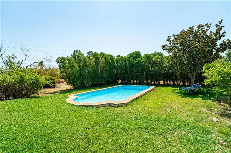 Piscina de Finca rústica en venda en Binissalem amb Aire condicionat, Jardí privat i Terrassa