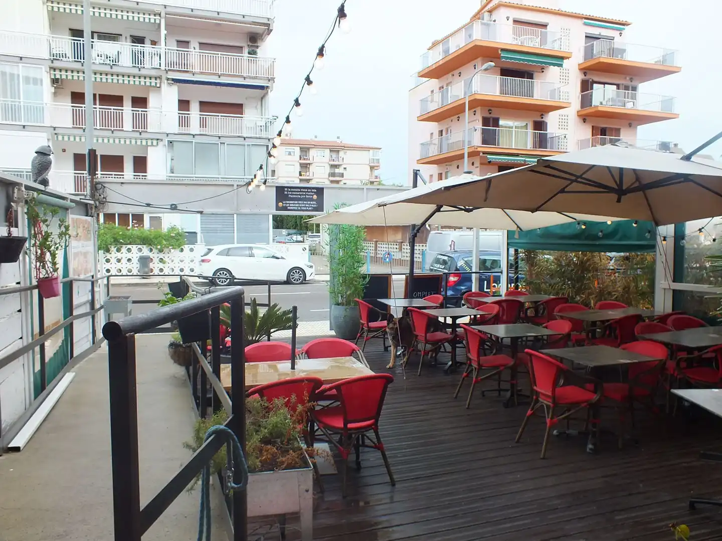 Terrace of Commercial properties for sale in Roses  with Furnished