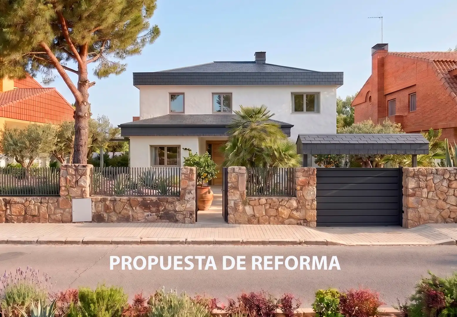 Außenansicht von Haus oder Chalet zum Verkauf in Torrelodones mit Heizung, Privatgarten und Parkett