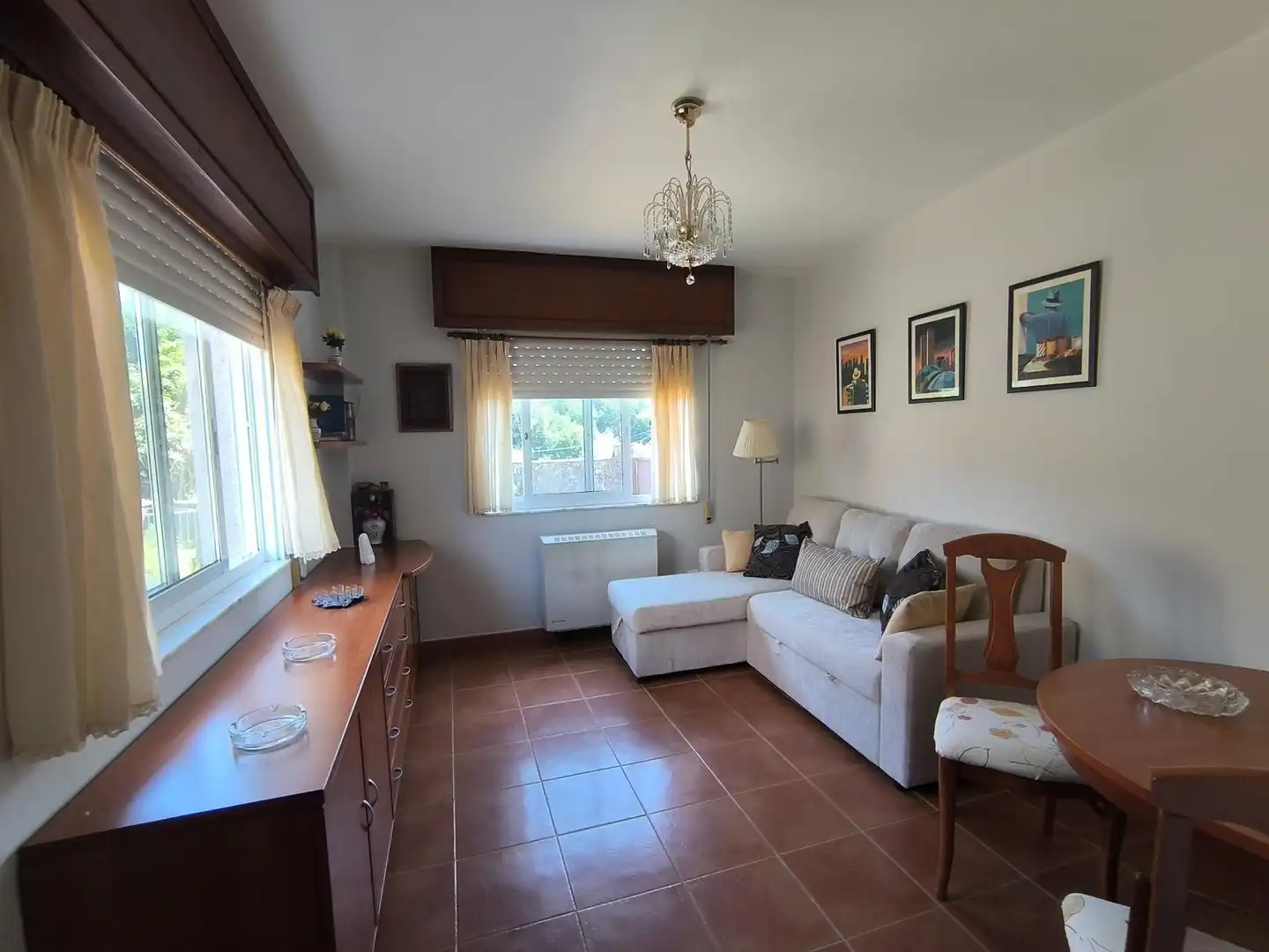 Sala de estar de Casa o chalet en venta en Santiago de Compostela  con Calefacción y Amueblado