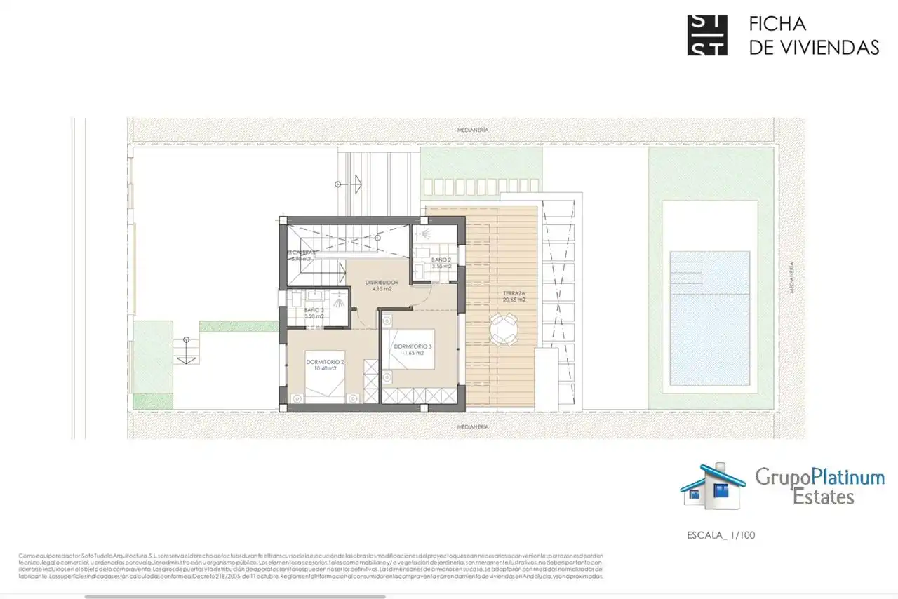 Villa avec piscine à vendre à San Juan de los Terreros, imagen 6