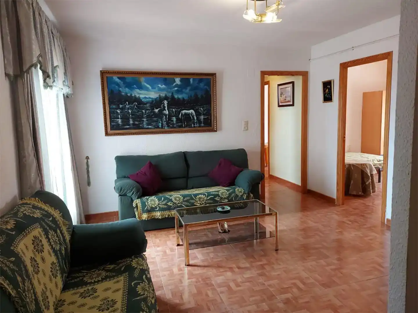 Sala d'estar de Pis per a compartir en Albacete amb Jardí privat, Moblat i Balcó