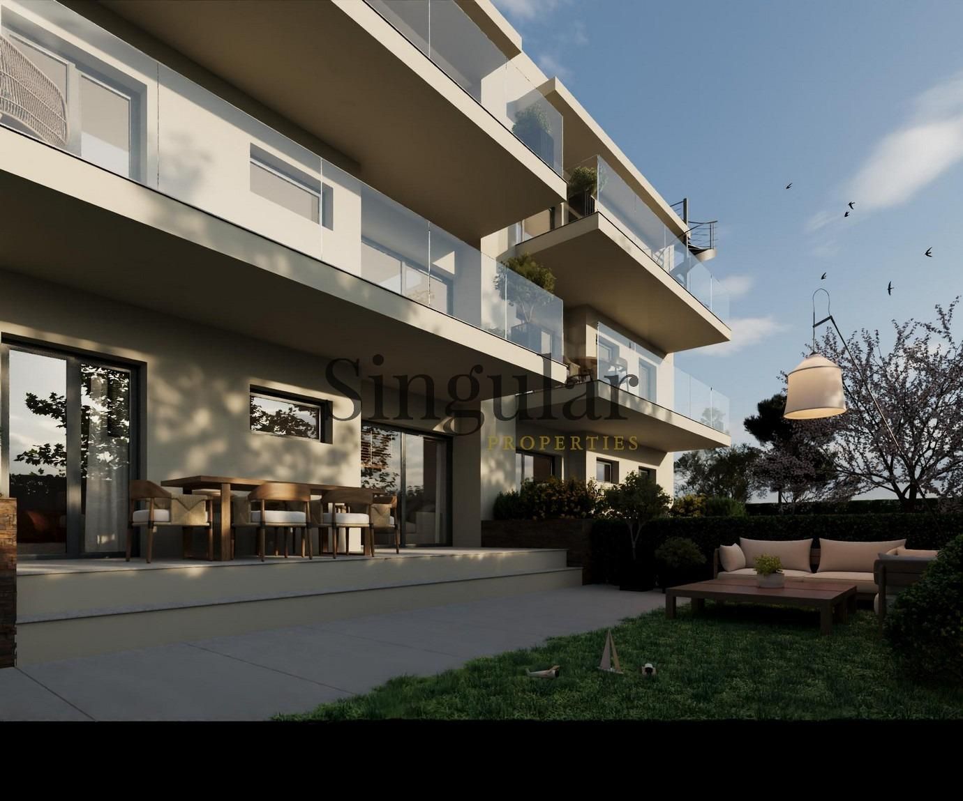 Terrace of Flat for sale in Roses  with Air Conditioner, Private garden and Community pool