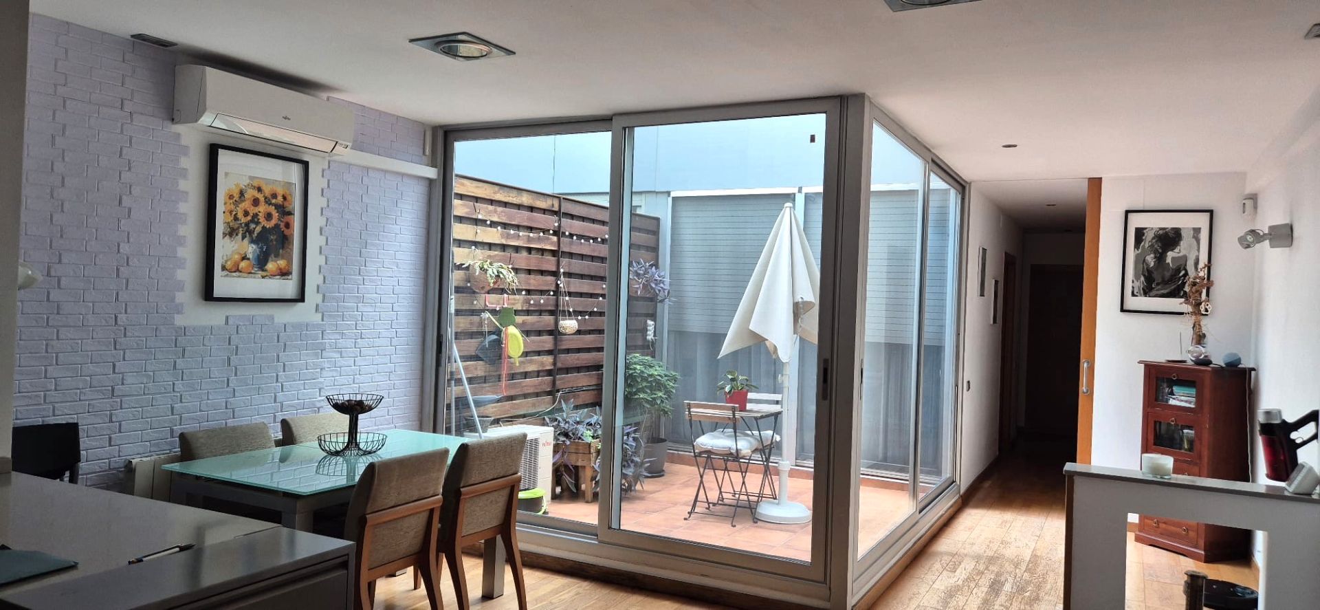 Terrace of Duplex for sale in Badalona  with Air Conditioner, Heating and Parquet flooring