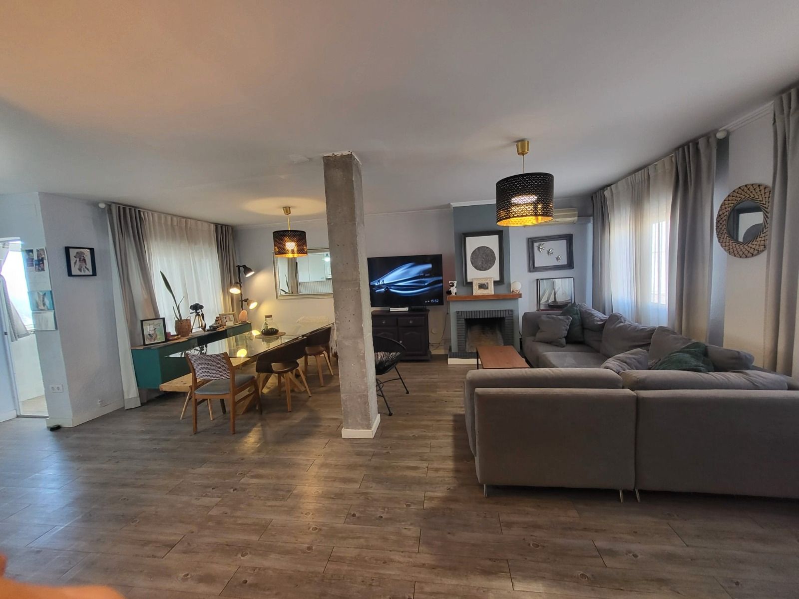 Living room of Single-family semi-detached for sale in Málaga Capital  with Air Conditioner, Heating and Terrace