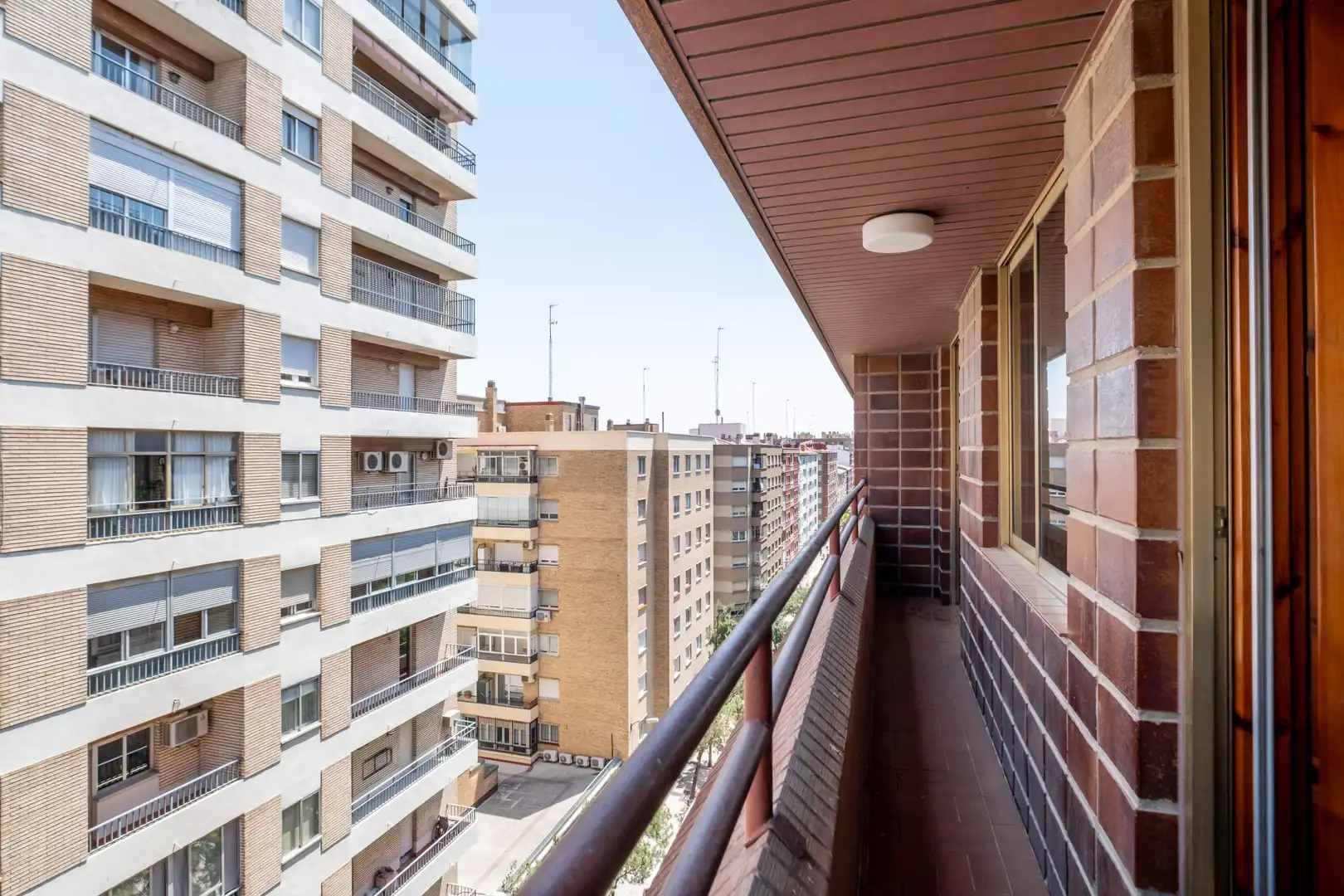 Balcony of Flat for sale in Zaragoza  with Air Conditioner, Heating and Terrace