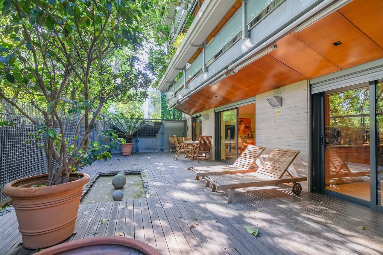 Terrace of Flat for sale in  Barcelona Capital  with Air Conditioner, Heating and Parquet flooring