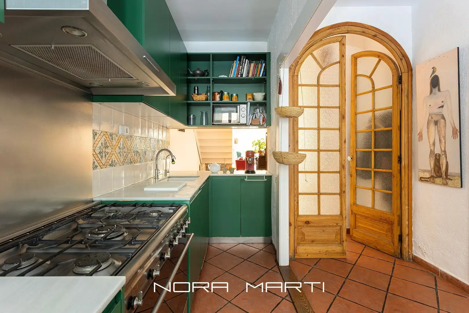 Cocina de Casa o chalet en venta en Barcelona con Calefacción y Terraza