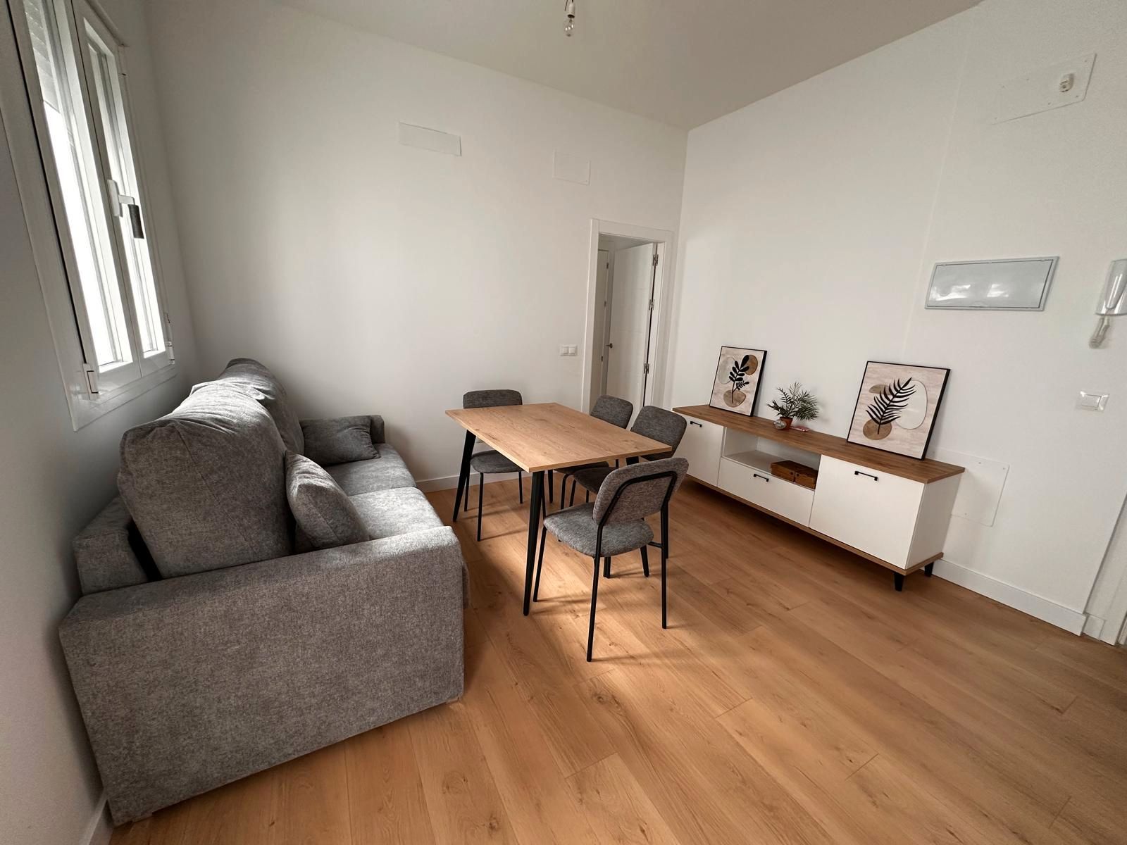 Sala d'estar de Apartament de lloguer en  Huelva Capital amb Moblat, Rentadora i Microones