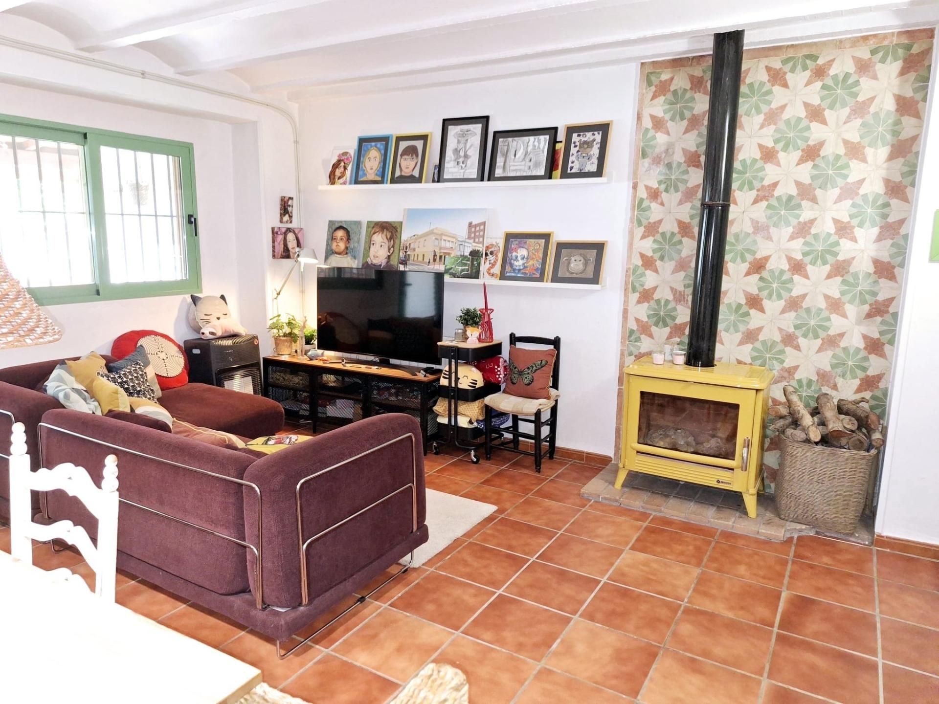Living room of Single-family semi-detached for sale in El Pinós / Pinoso  with Air Conditioner, Heating and Terrace