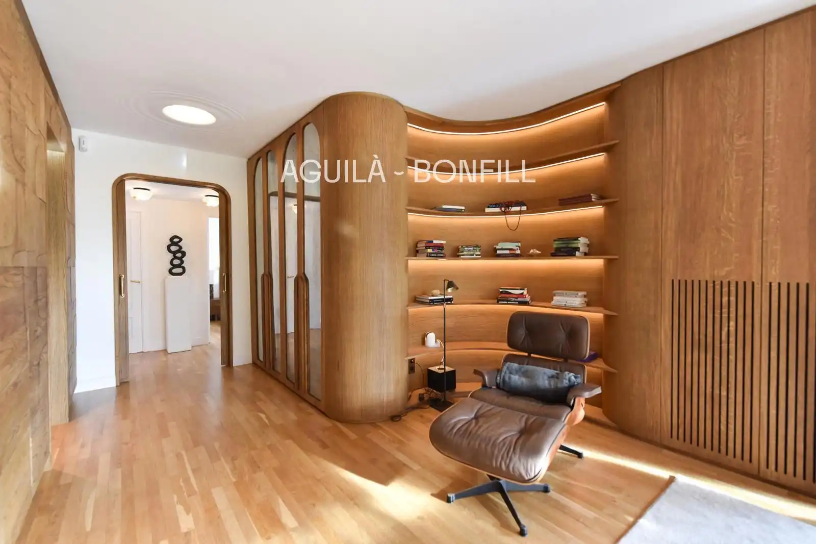 Living room of Flat for sale in Barcelona  with Air Conditioner, Heating and Parquet flooring