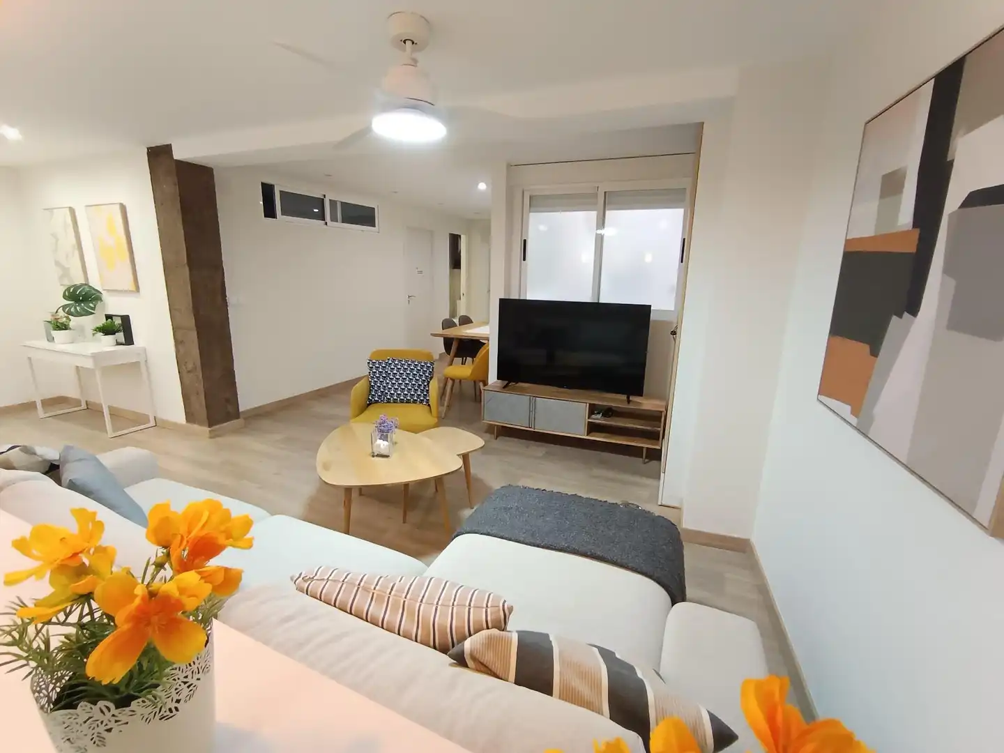 Sala de estar de Piso en venta en Murcia con Aire acondicionado, Calefacción y Amueblado