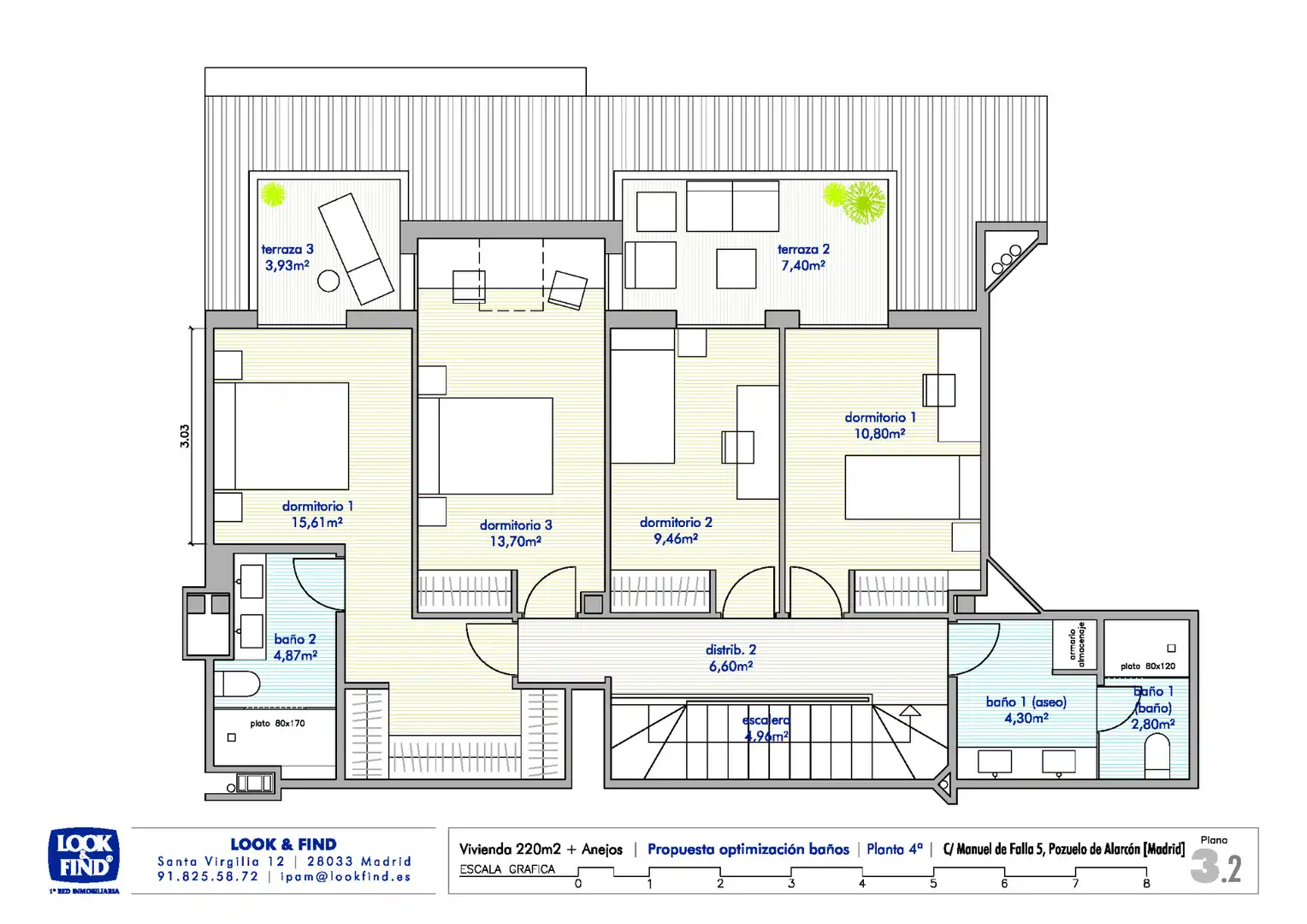 Ático en venta en Pozuelo de Alarcón con Aire acondicionado, Calefacción y Jardín privado