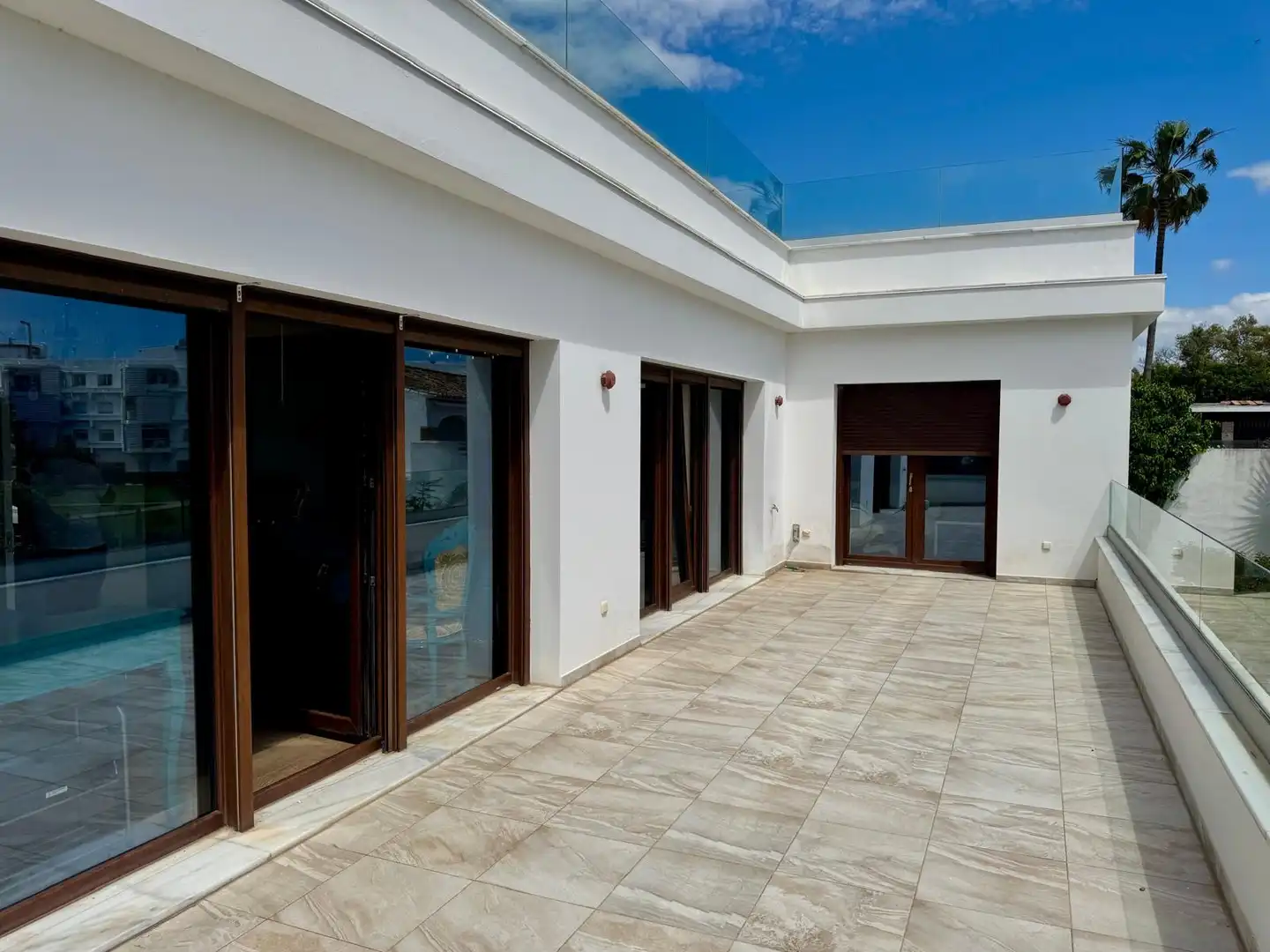 Terrassa de Casa o xalet de lloguer en Marbella amb Aire condicionat, Calefacció i Jardí privat