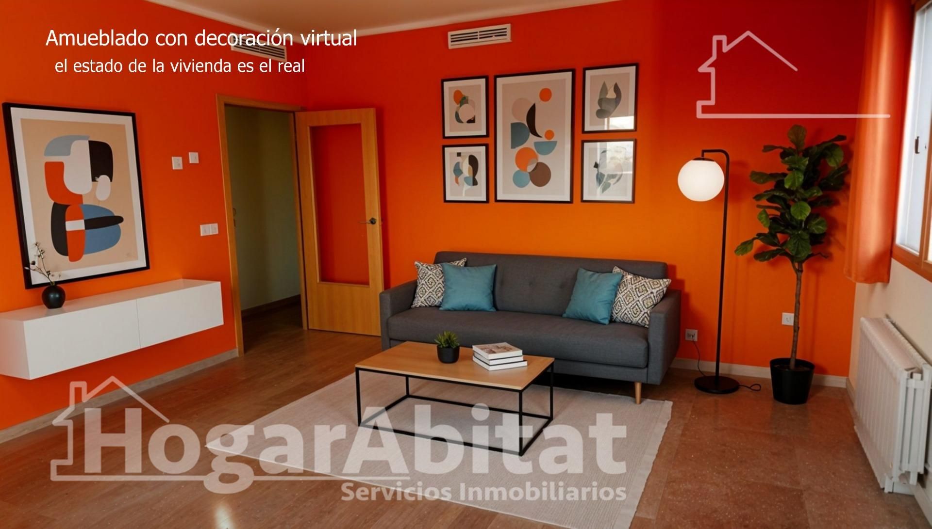 Sala de estar de Piso en venta en Algemesí con Calefacción y Trastero