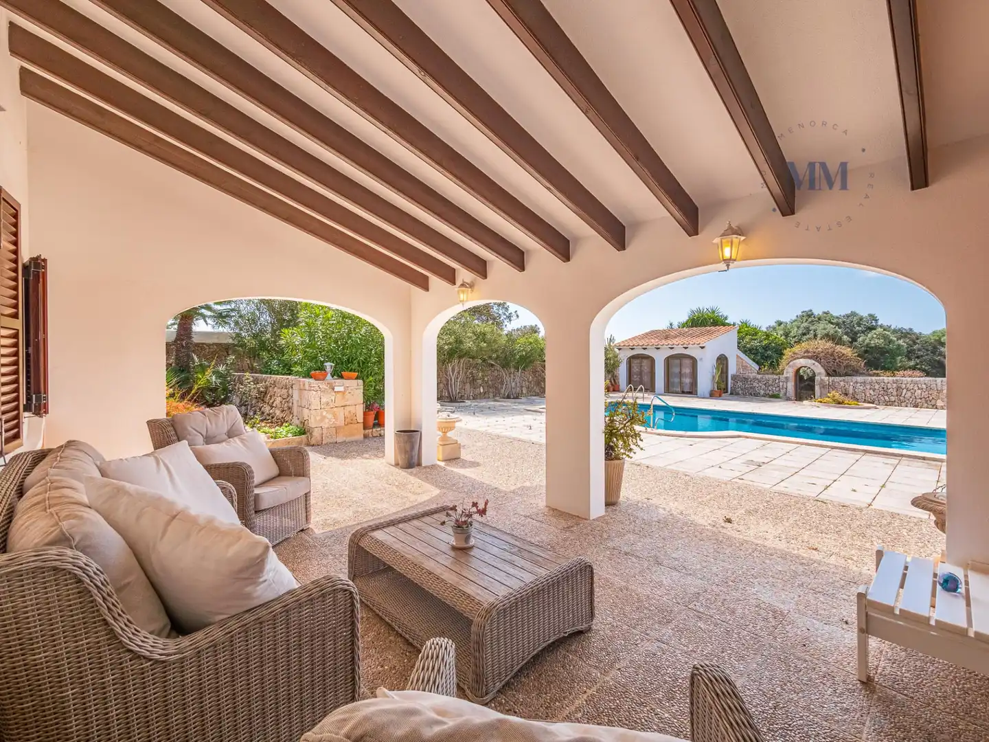 Terrassa de Casa o xalet en venda en Sant Lluís amb Aire condicionat, Calefacció i Jardí privat