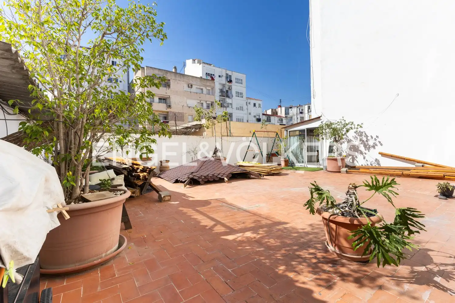 Terrasse von Wohnung zum Verkauf in Valencia mit Klimaanlage, Heizung und Parkett