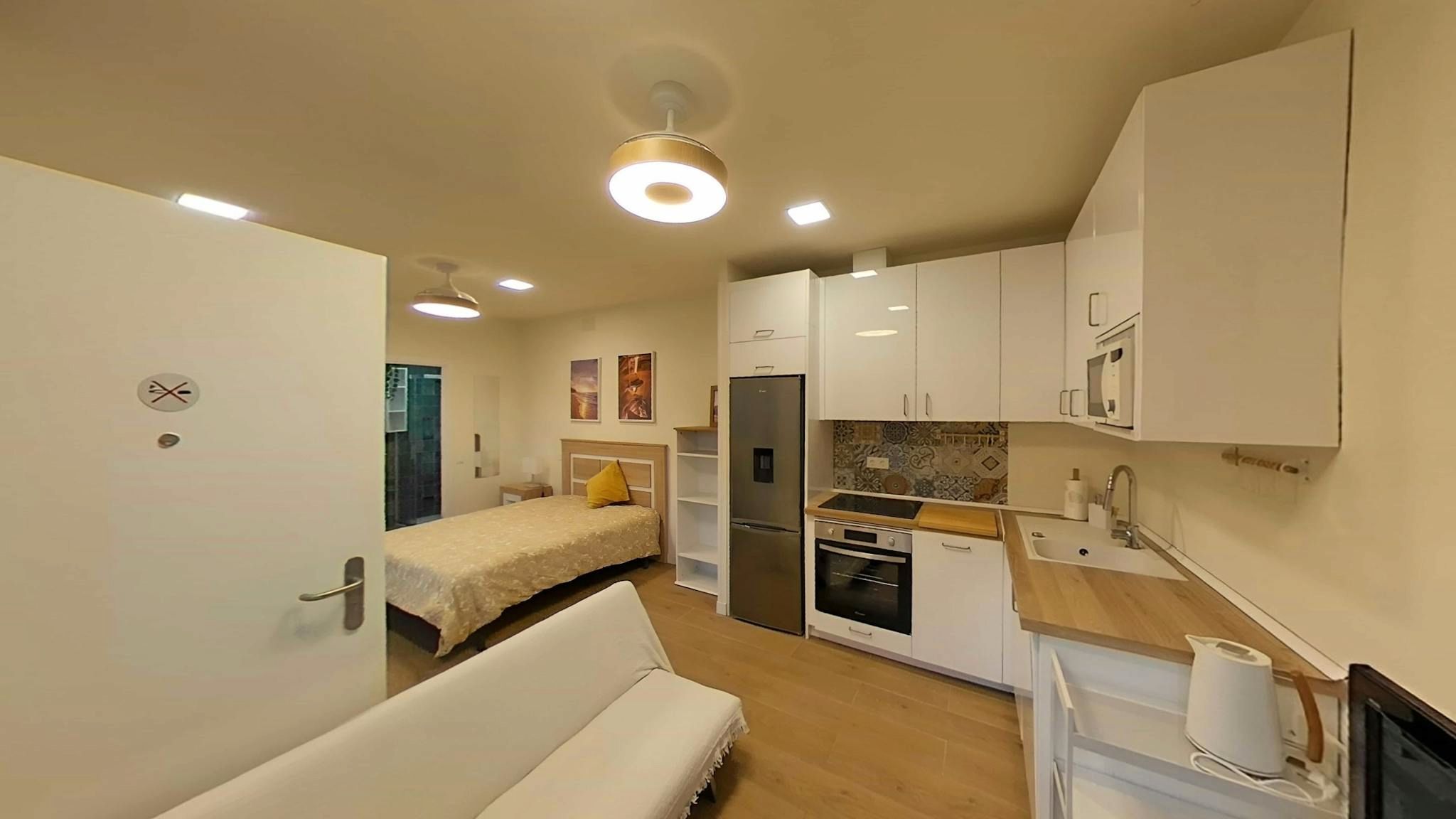 Bedroom of Flat to rent in  Madrid Capital  with Air Conditioner, Heating and Furnished