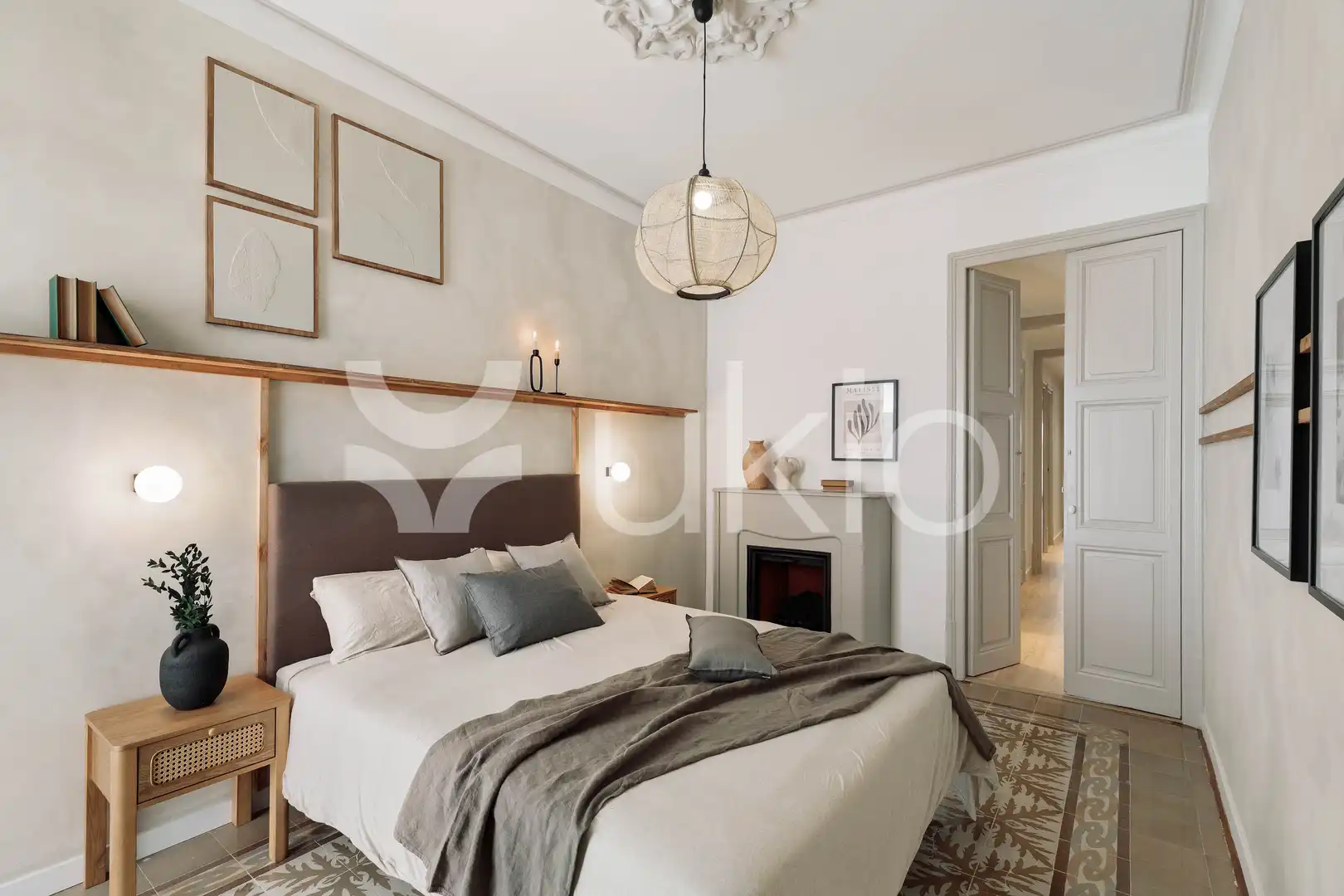 Habitación de Apartamento de alquiler en Barcelona con Aire acondicionado, Calefacción y Amueblado
