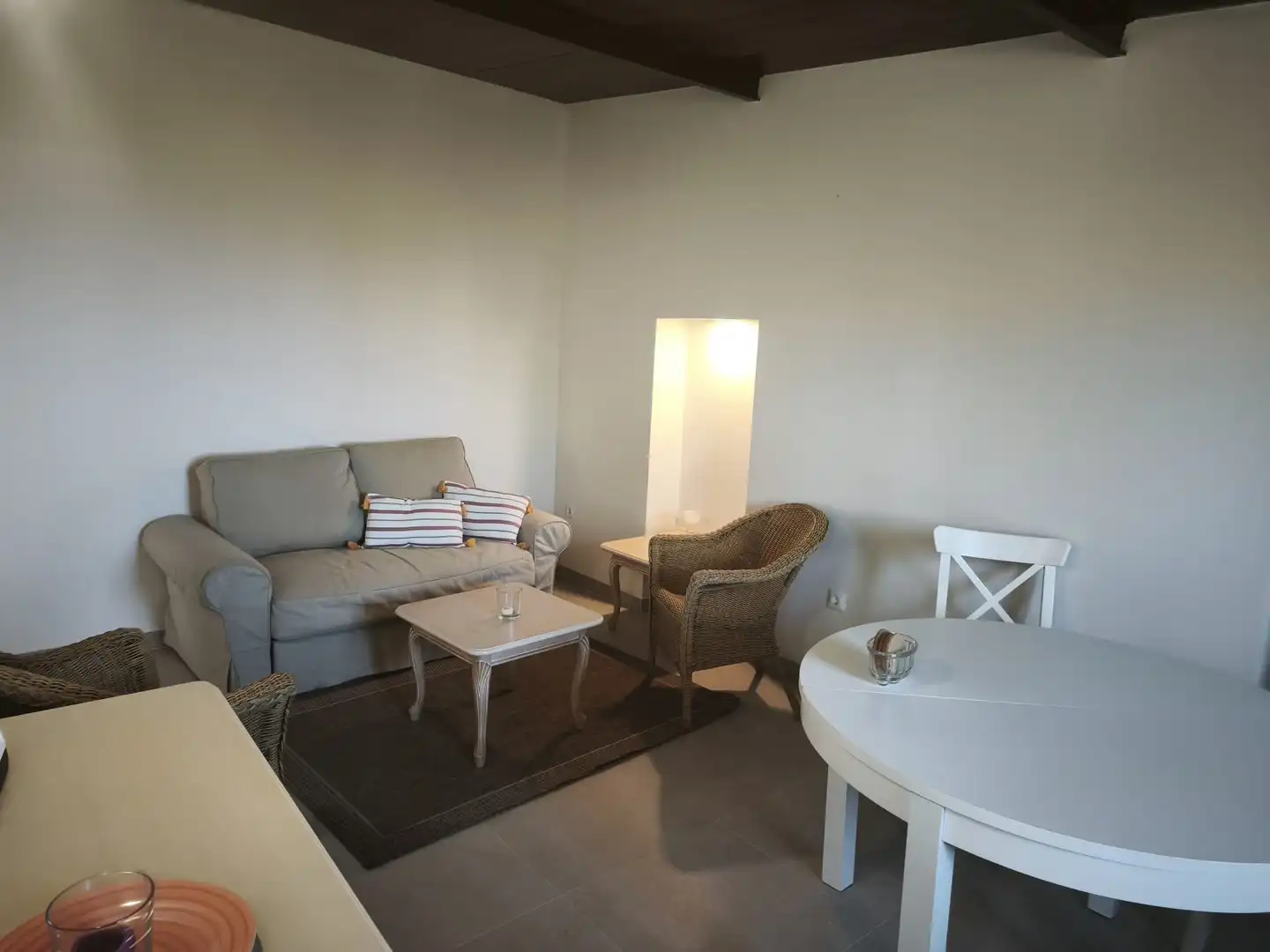Sala d'estar de Pis de lloguer en Puerto de la Cruz amb Terrassa