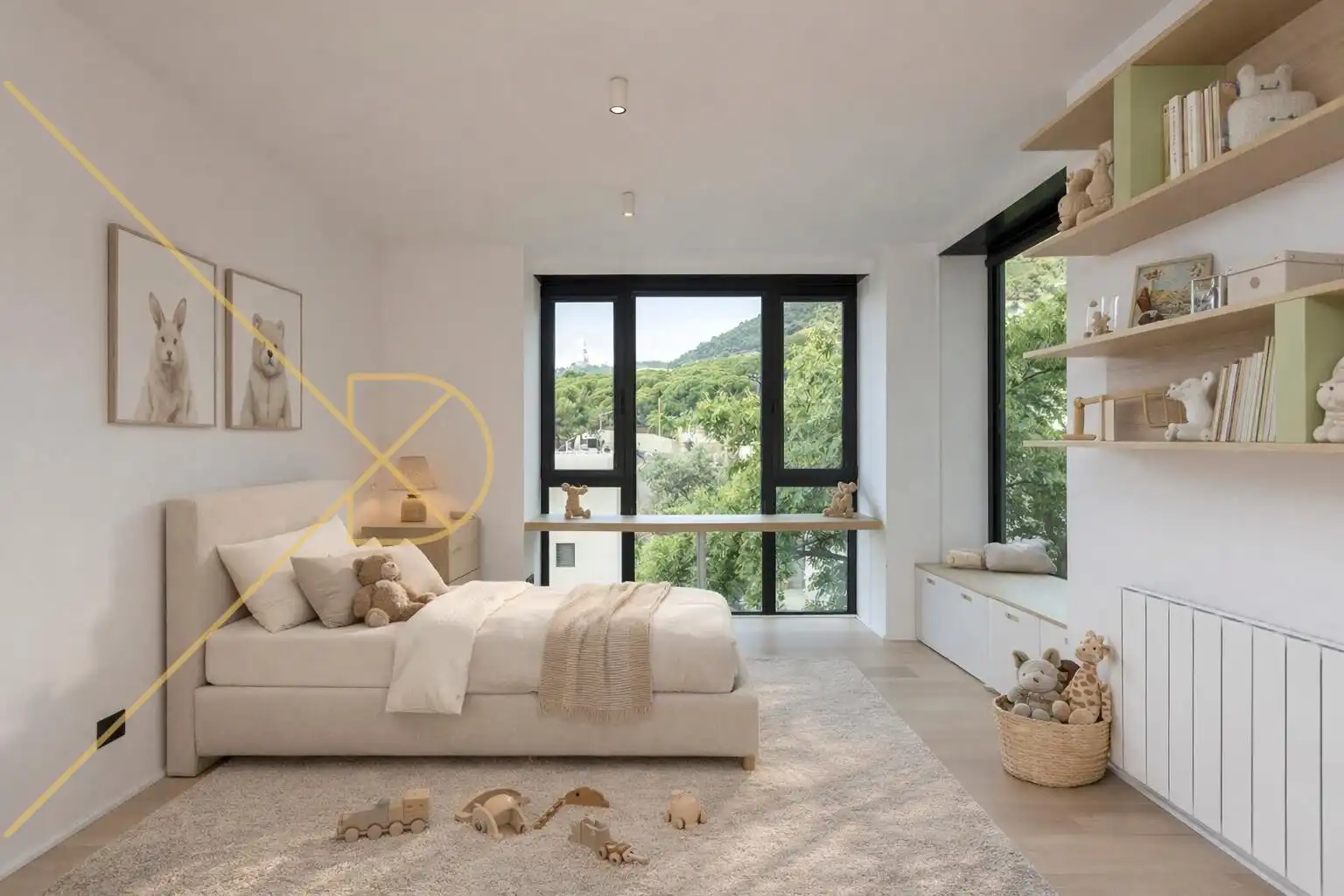 Dormitori de Casa o xalet en venda en Barcelona amb Aire condicionat, Calefacció i Parquet