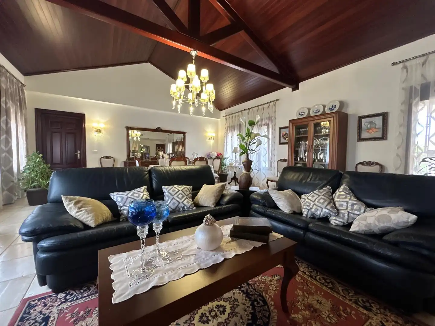 Sala d'estar de Casa o xalet en venda en Villanueva de los Castillejos amb Aire condicionat, Calefacció i Jardí privat