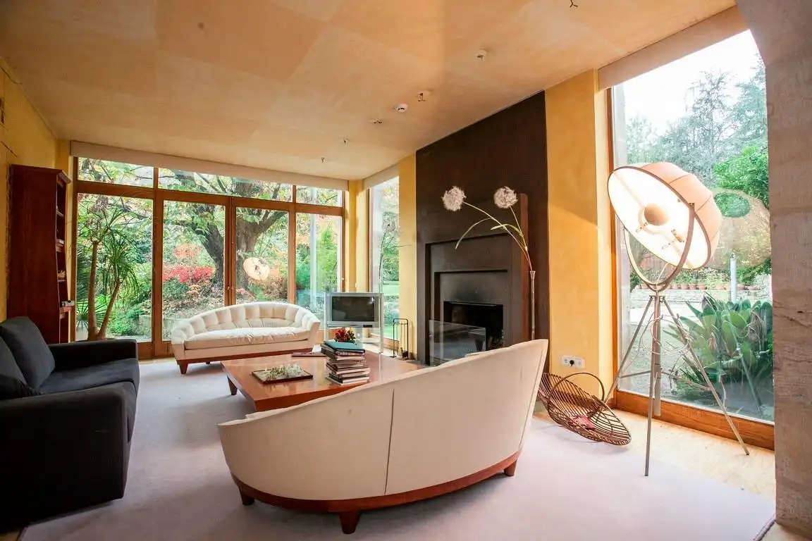 Sala de estar de Casa o chalet en venta en Mazcuerras con Jardín privado y Piscina