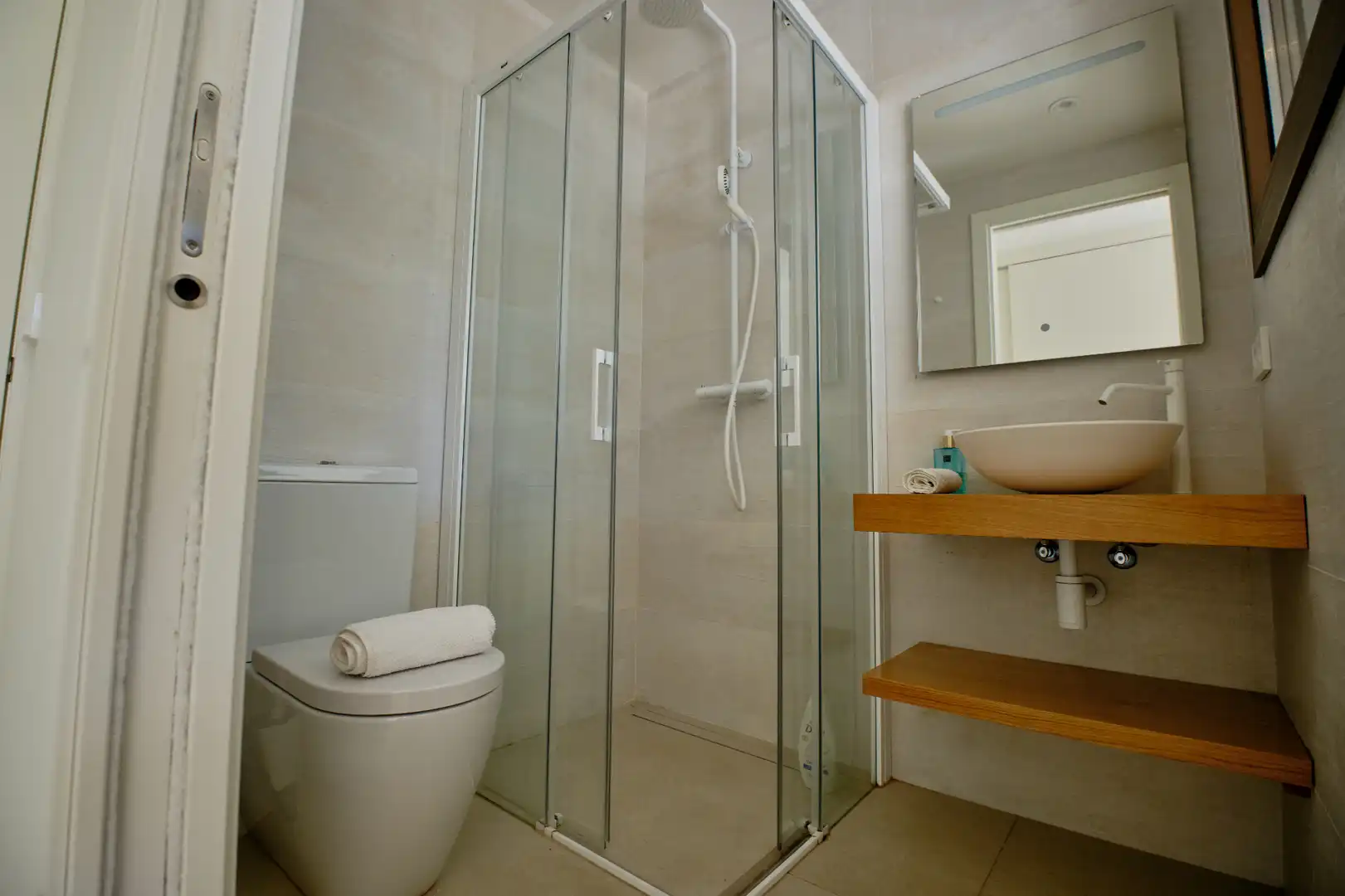Bathroom of Houses for rent in Mont-ras  with Air Conditioner, Heating and Private garden