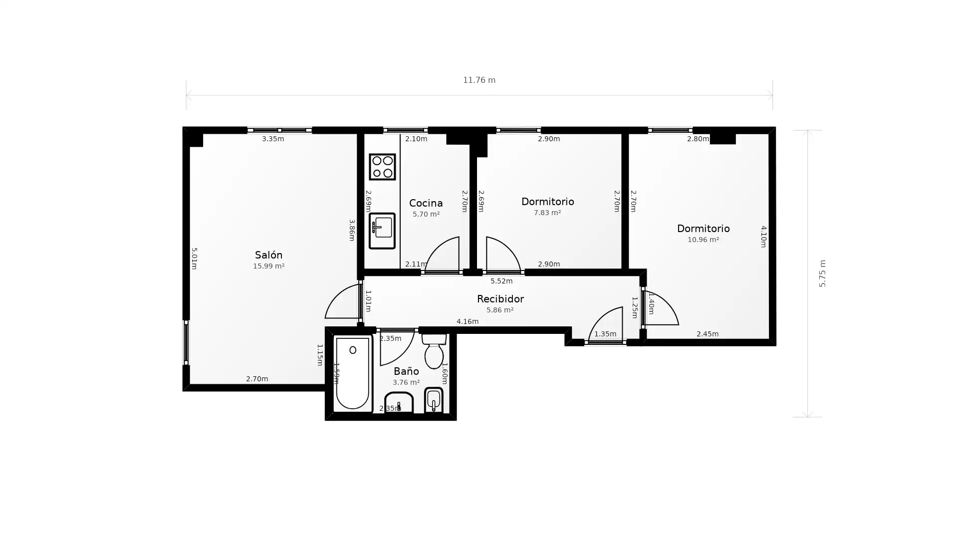 Piso en venta en Malagón con Parquet