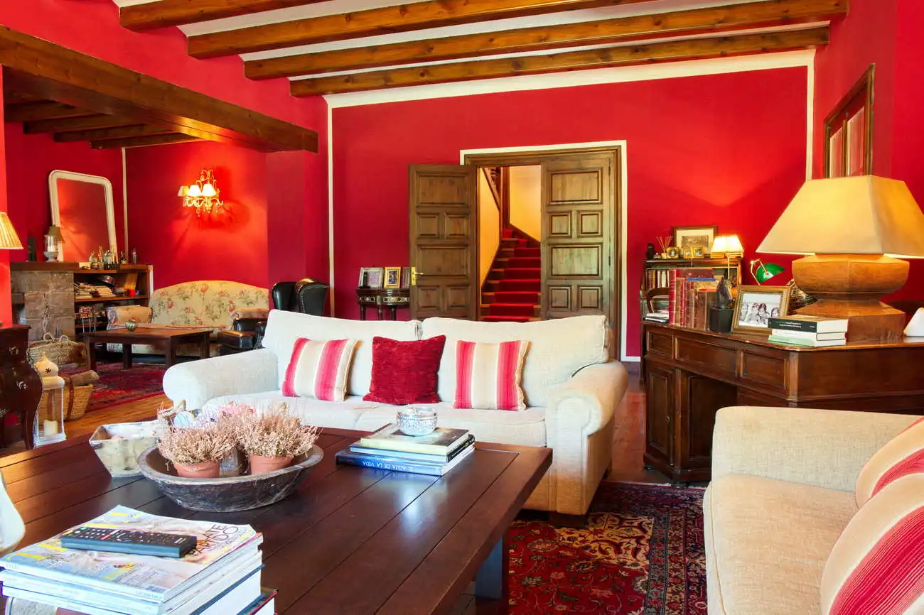 Sala de estar de Casa o chalet en venta en Camprodon con Calefacción, Jardín privado y Parquet