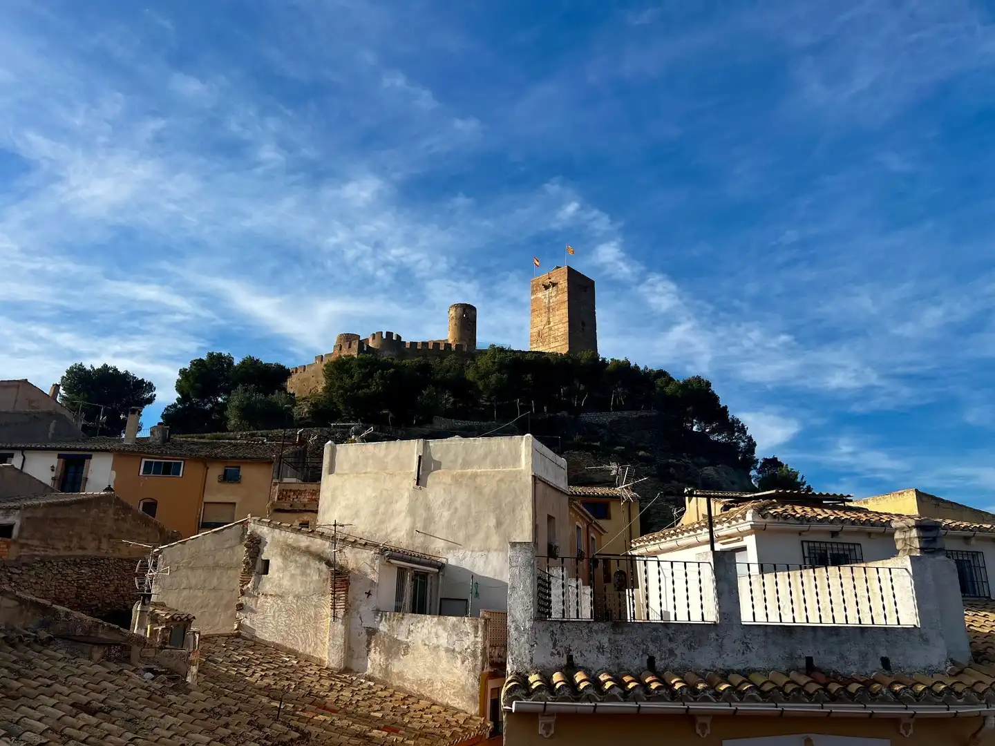 Vista exterior de Finca rústica en venta en Biar con Calefacción, Terraza y Trastero