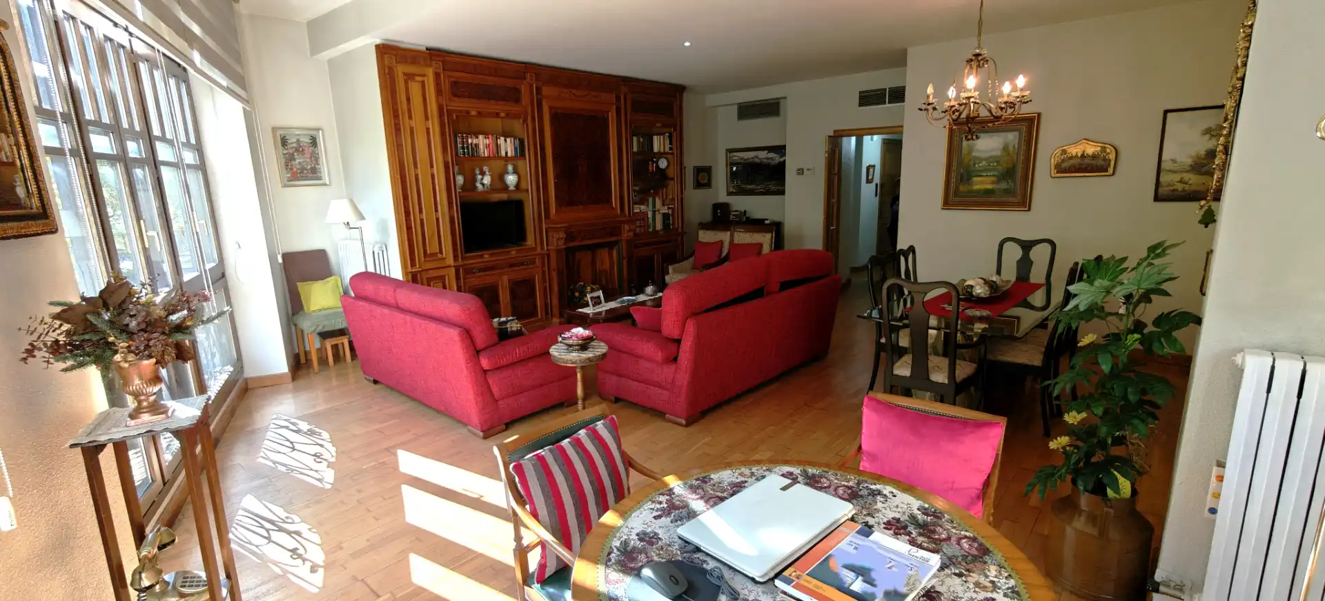 Living room of Flat for sale in Zaragoza  with Air Conditioner, Heating and Parquet flooring