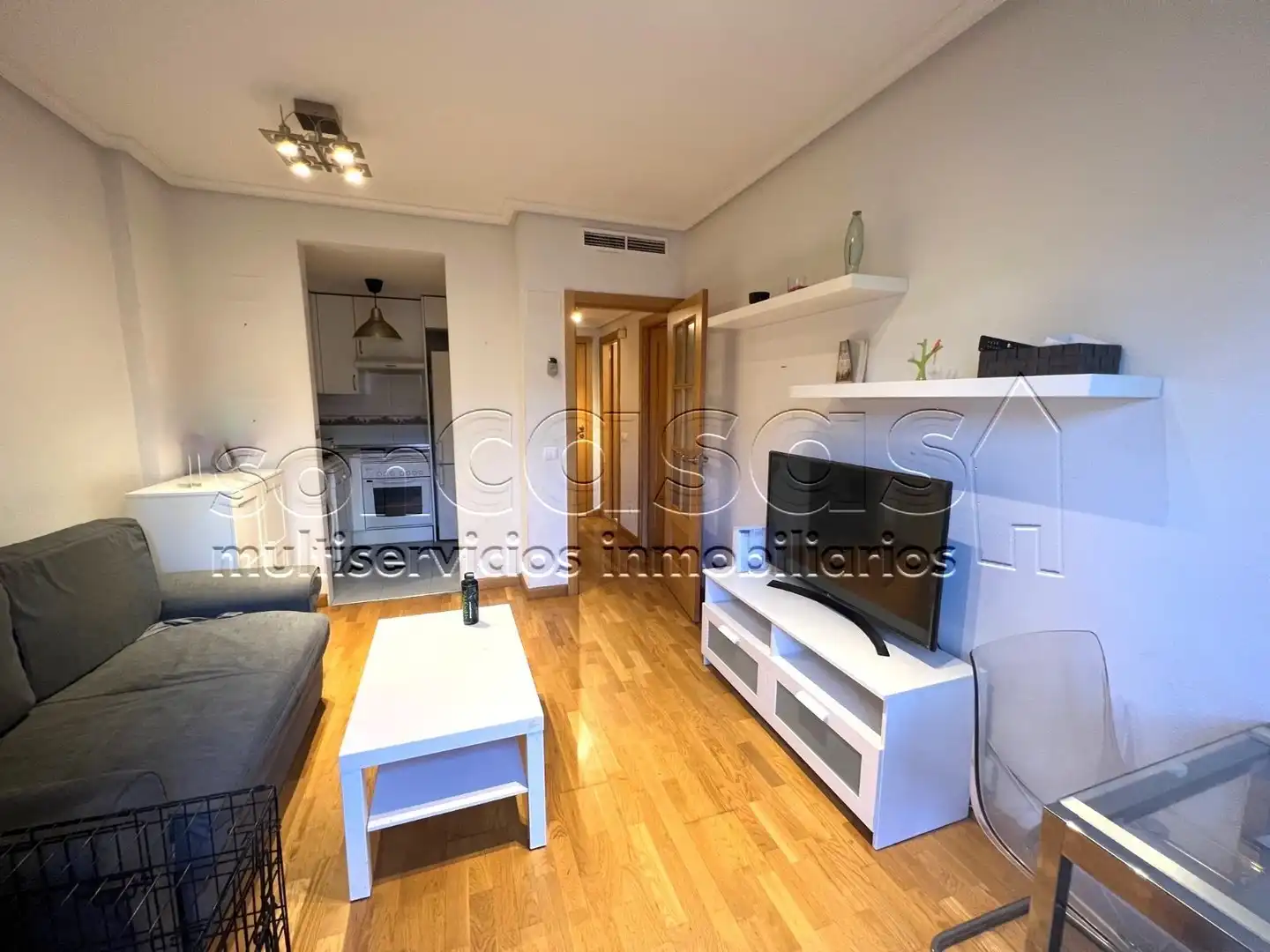 Sala d'estar de Apartament en venda en Madrid amb Aire condicionat, Calefacció i Jardí privat