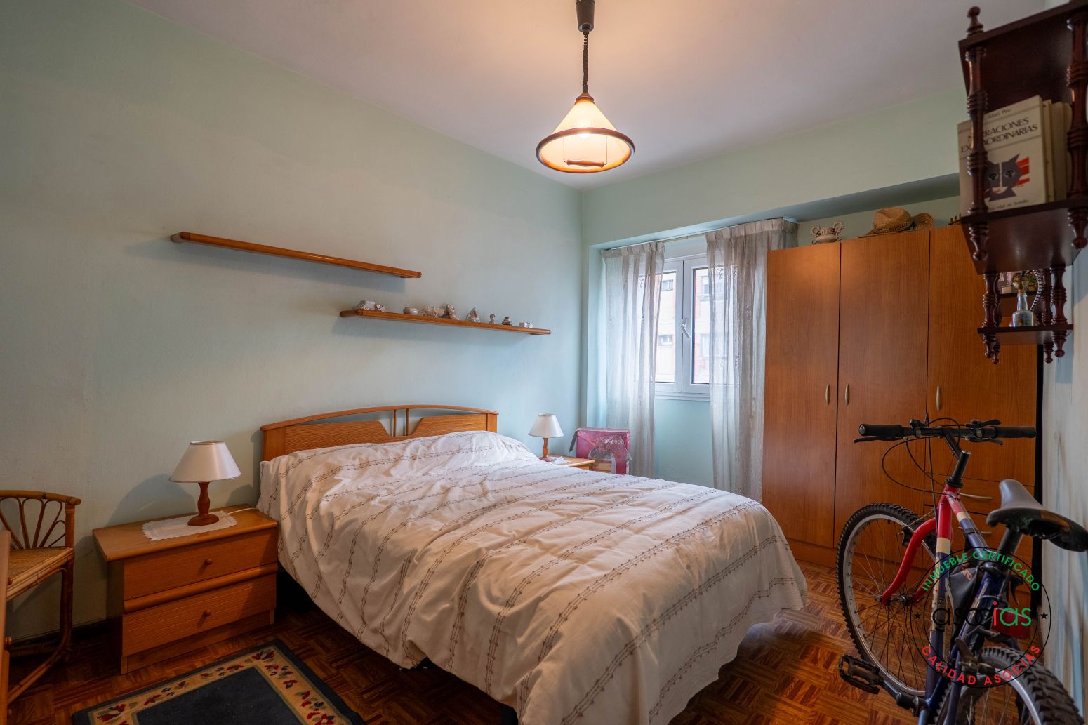 Bedroom of Flat for sale in Gijón   with Furnished