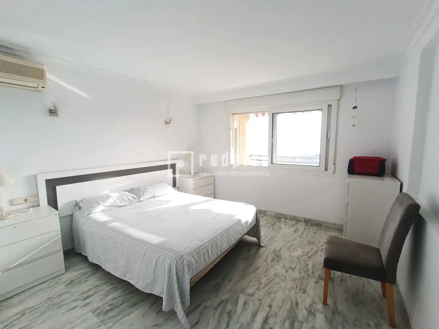 Bedroom of Flat for rent in Benalmádena  with Air Conditioner, Private garden and Terrace