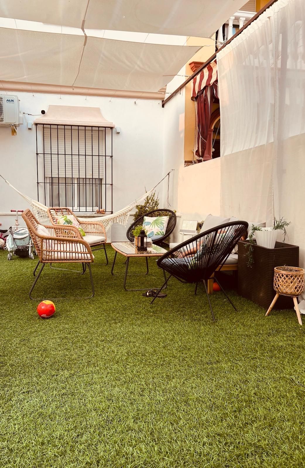 Terrace of Single-family semi-detached for sale in Lora del Río