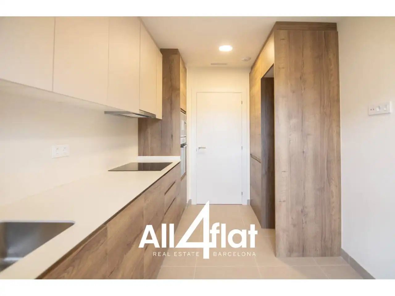 Küche von Wohnung zur Miete in Barcelona mit Klimaanlage, Heizung und Parkett