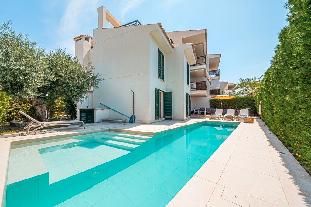 Swimming pool of Apartment for sale in Pollença  with Air Conditioner, Private garden and Terrace