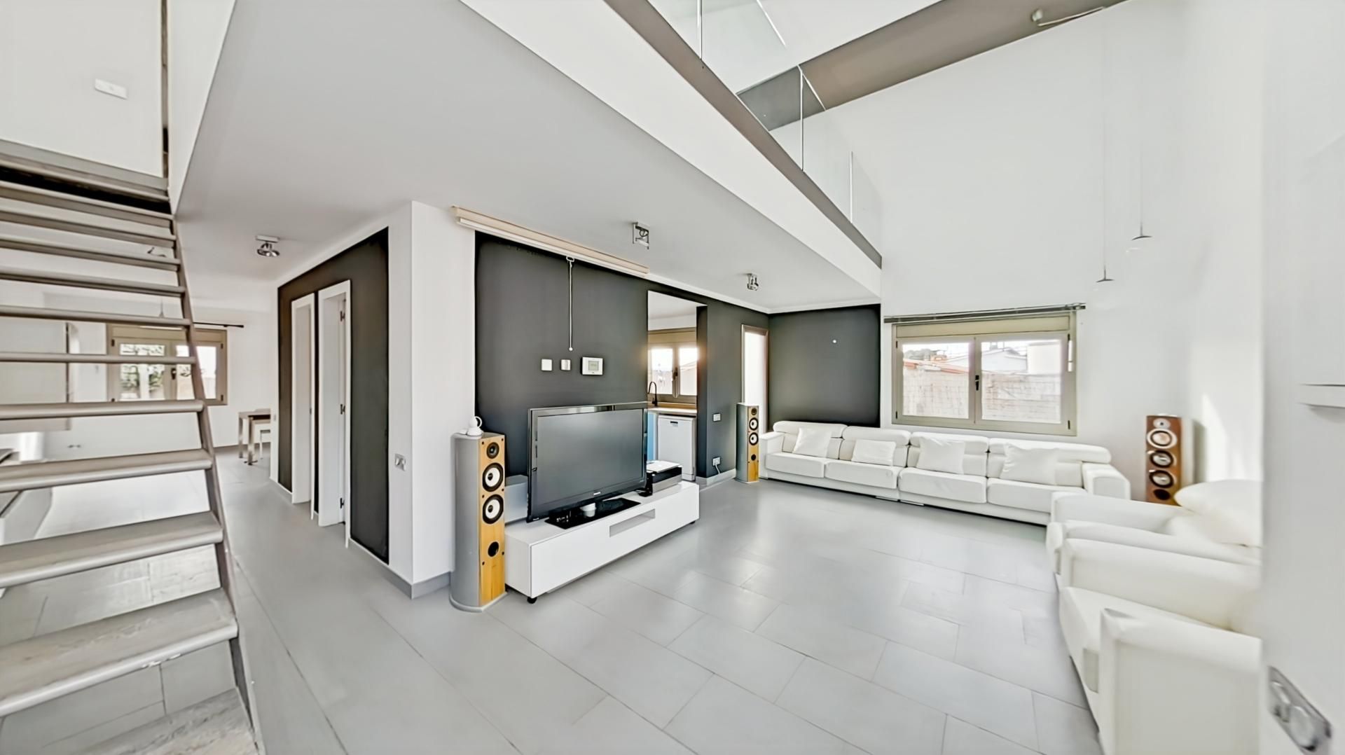 Sala d'estar de Casa o xalet de lloguer en Esparreguera amb Aire condicionat i Terrassa