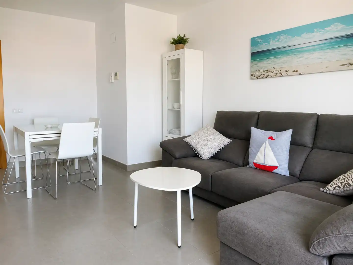 Wohnzimmer von Wohnungen zur Miete in Calonge i Sant Antoni mit Möbliert, Ofen und Waschmaschine