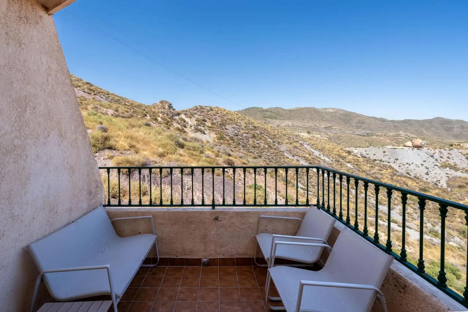 Terrasse von Maisonette zum Verkauf in Vícar mit Klimaanlage, Heizung und Privatgarten