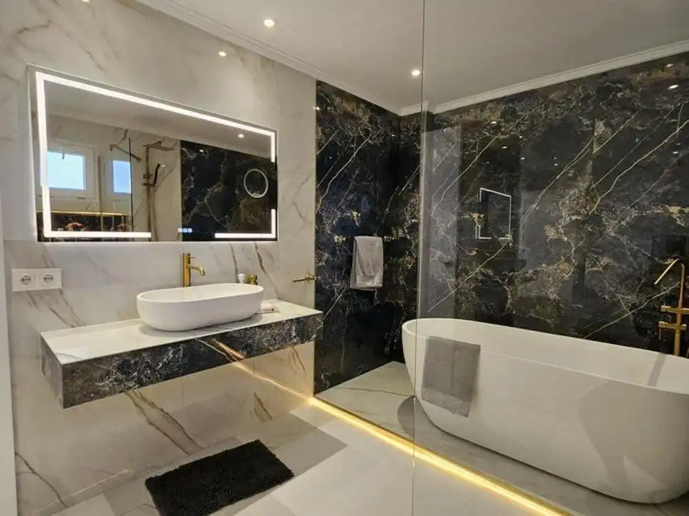 Bathroom of Houses for rent in Estepona  with Air Conditioner, Private garden and Terrace