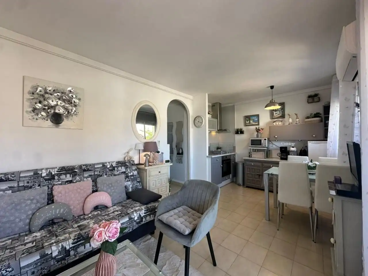 Sala de estar de Apartamento en venta en Roses con Aire acondicionado, Calefacción y Terraza