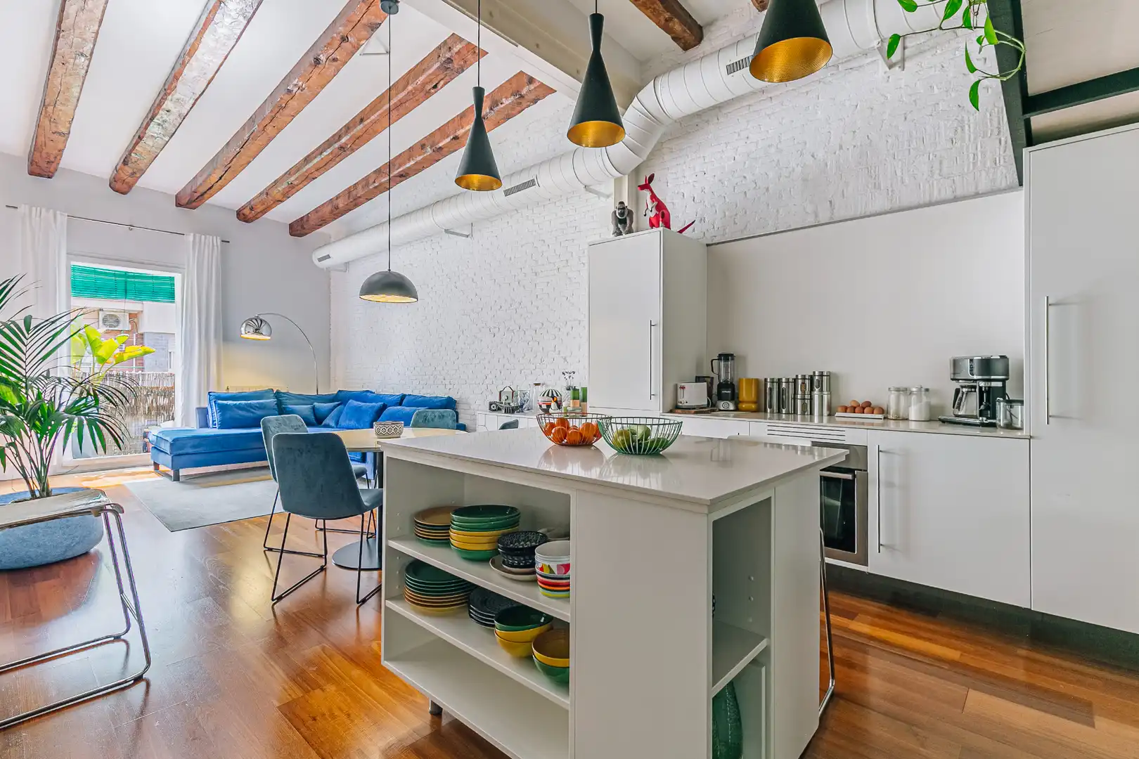 Cocina de Piso en venta en Barcelona con Aire acondicionado, Calefacción y Parquet