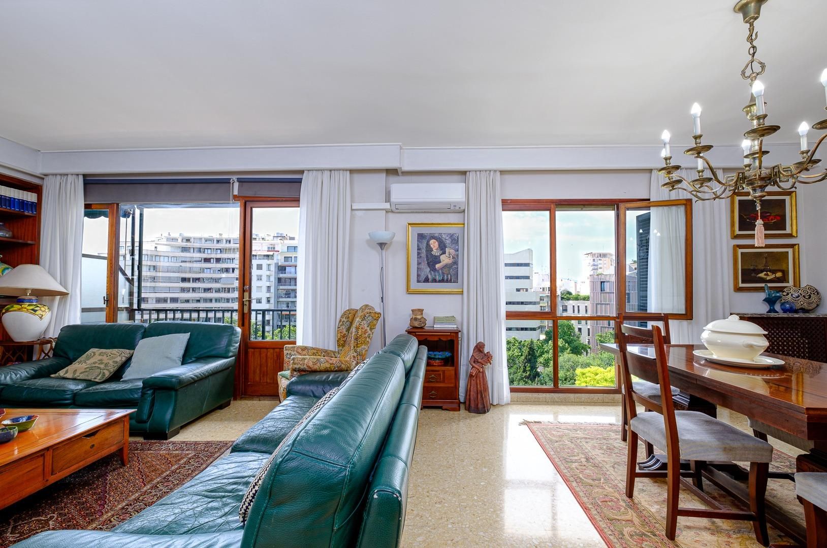 Sala de estar de Piso en venta en  Palma de Mallorca con Aire acondicionado, Parquet y Terraza