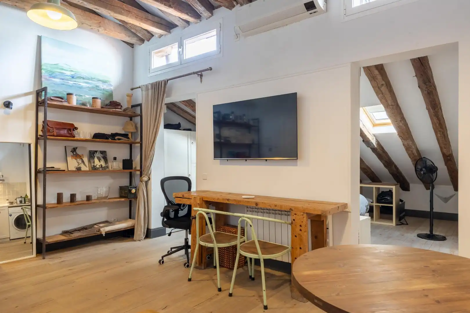 Wohnzimmer von Wohnungen zur Miete in Madrid mit Klimaanlage, Heizung und Möbliert