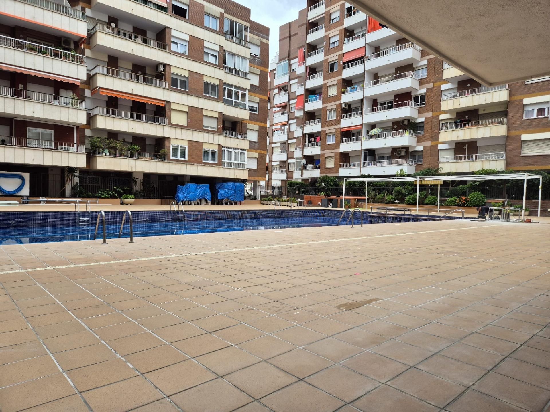 Swimming pool of Apartment for sale in Calella  with Private garden, Parquet flooring and Balcony