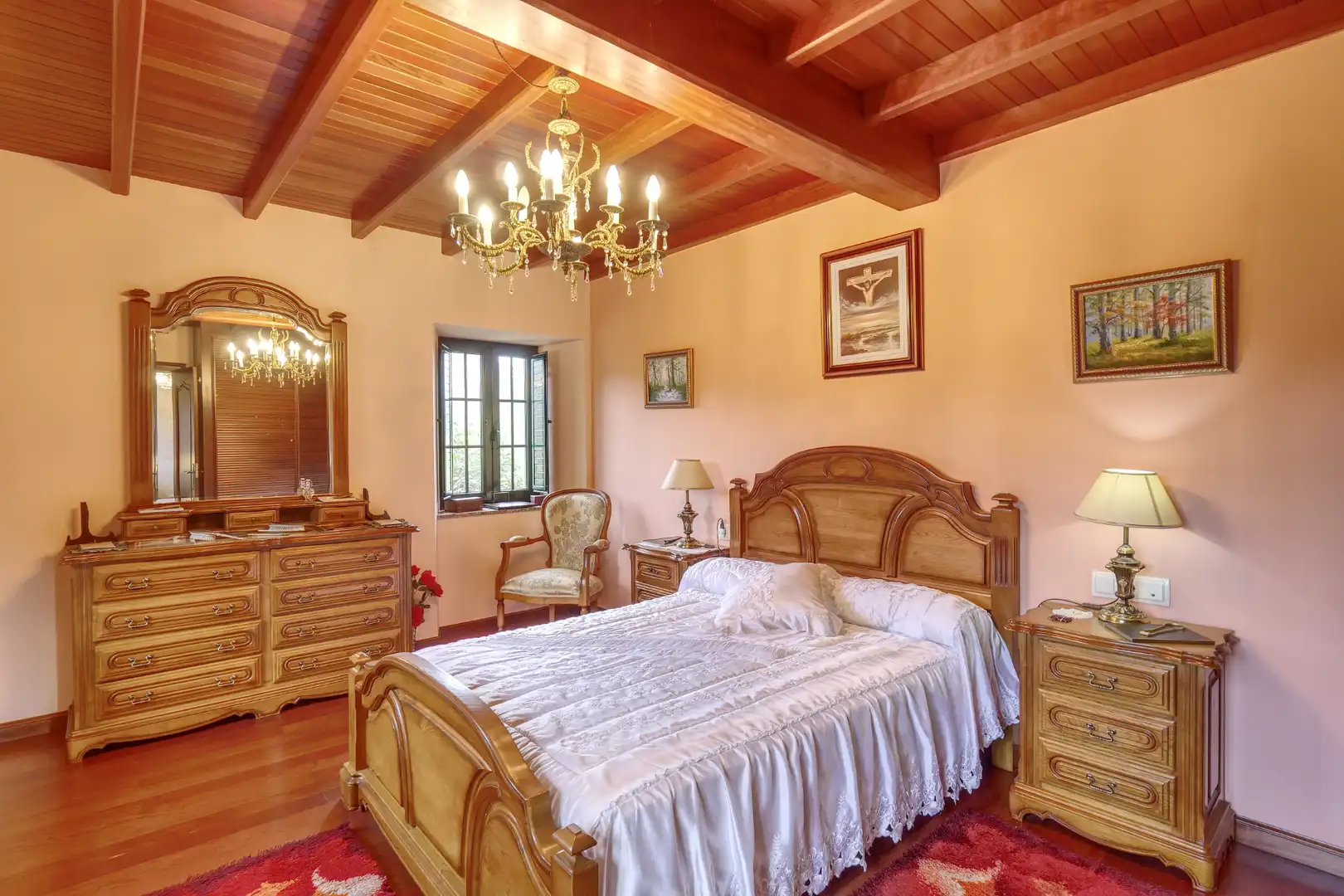 Habitación de Finca rústica en venta en Valdoviño con Calefacción, Jardín privado y Parquet